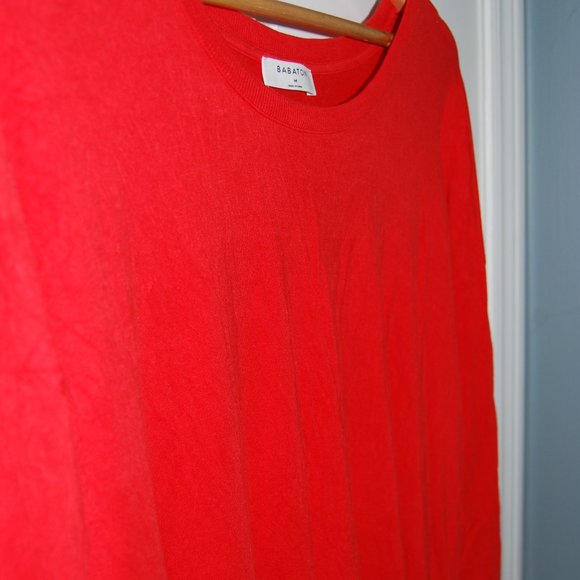 Babaton 3/4 length sleeve shirt in red - Picture 3 of 5